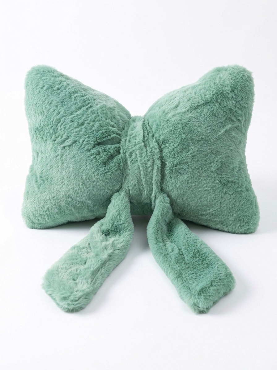 Poduszka kokardka zielona