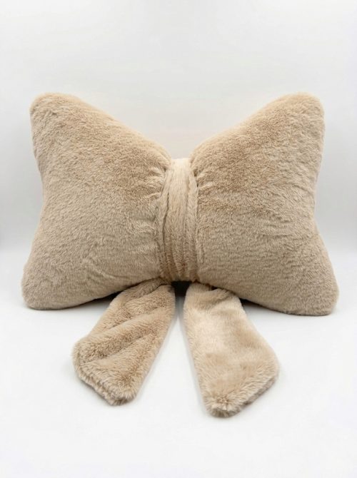 Poduszka kokardka beżowa