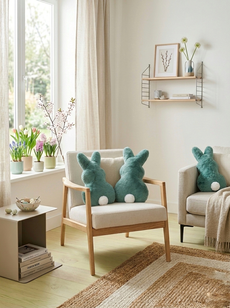 Poduszka zajączek zielony - obrazek 3